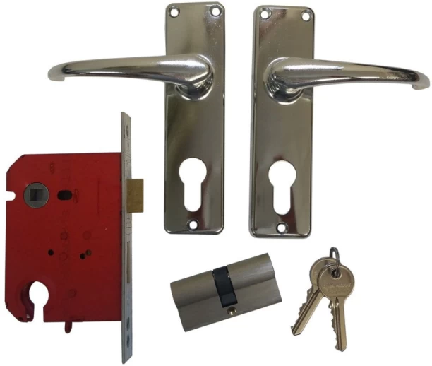 Union Steel Chrome Door Levers