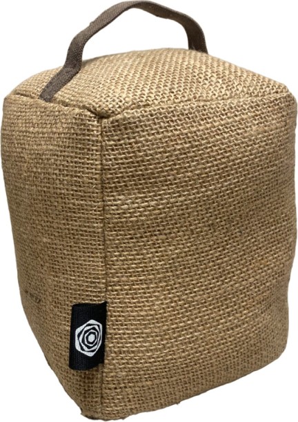 Waridi Designs Hessian Rectangular Floor Mounted Wedge Door Stopper