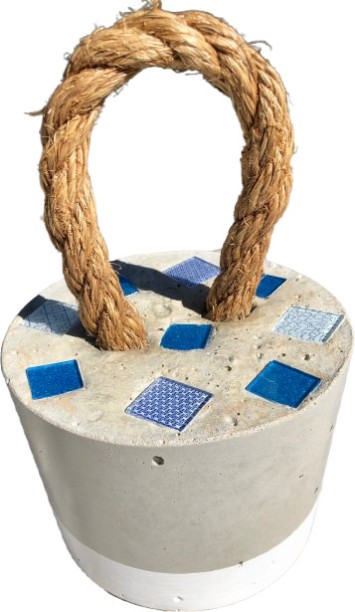 concrete creations DS4KG Floor Mounted Floor Mounted Door Stopper