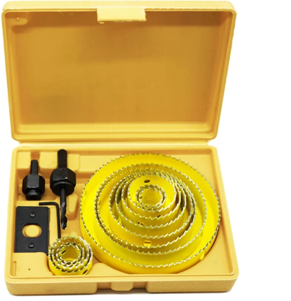 ALANES 13 Piece Hole Saw Drill Bit Woodworking Cutter Set for Wood PVC Board Hole Saw Bits