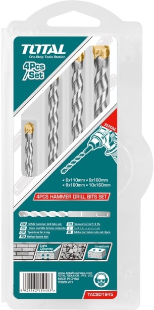 Total Tools TACSD1945 Auger Drill Bits Set