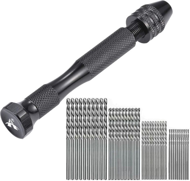 ALANES 41 Pieces Hand Drill Bits Set with 0.1-0.25cm Micro Twist Drill Bit Auger Drill Bits Set