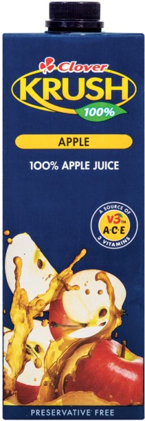 Clover Krush Apple 100% Juice Blend
