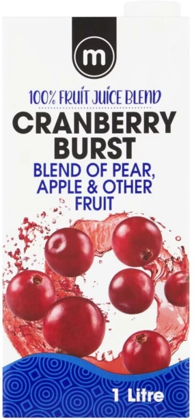 M Cranberry Burst 100% Fruit Juice Blend