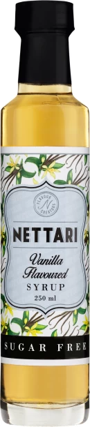 Nettari Vanilla Sugar Free Flavoured Syrup 250ml