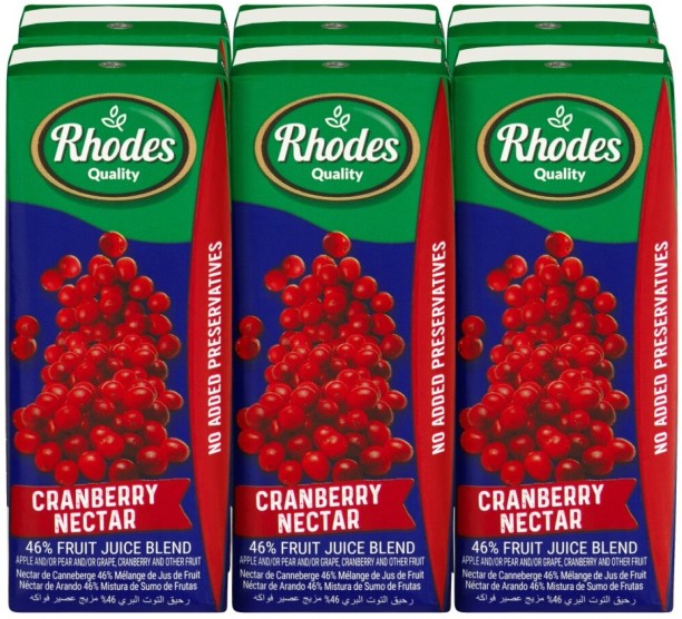Rhodes Cranberry Nectar 46% Fruit Juice Blend
