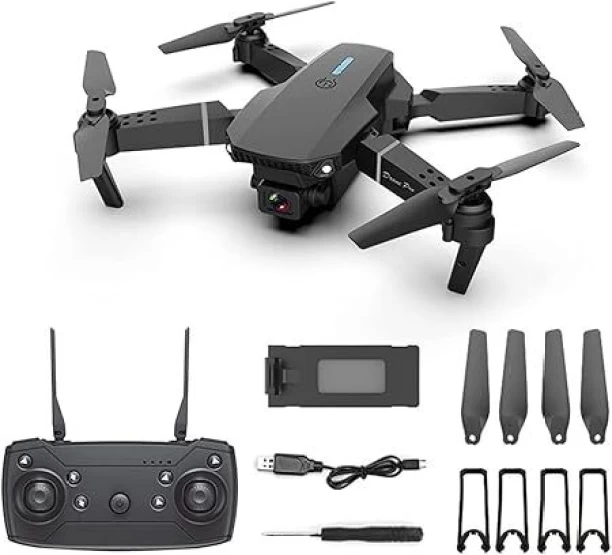 Unbranded E88 Pro Drone with 4K Dual Camera Compatible With Smart Phone For Beginner Mini Drone