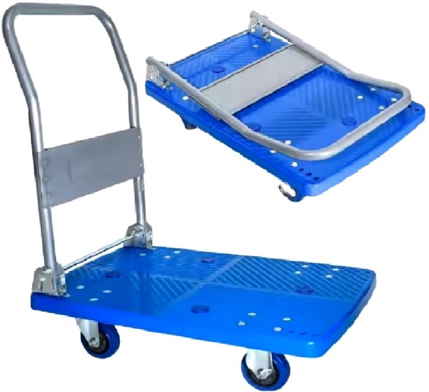 GENERIC T-421 Flat Plastic Folding Hand Platform Trolley
