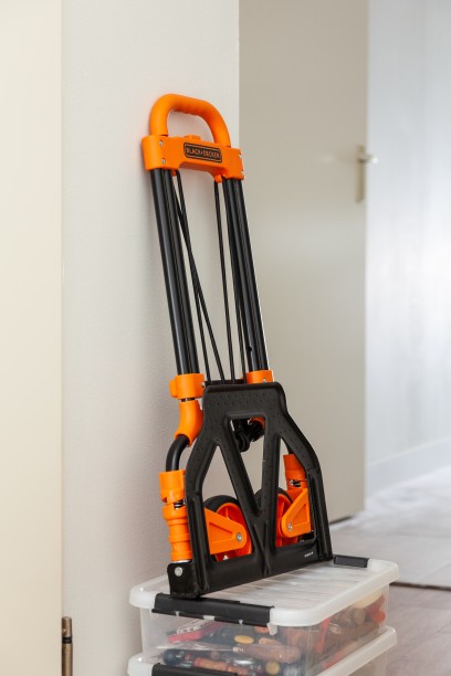 BLACK + DECKER H200 - Steel + Plastic Folding Hand Truck - 65Kg Capacity Platform Trolley