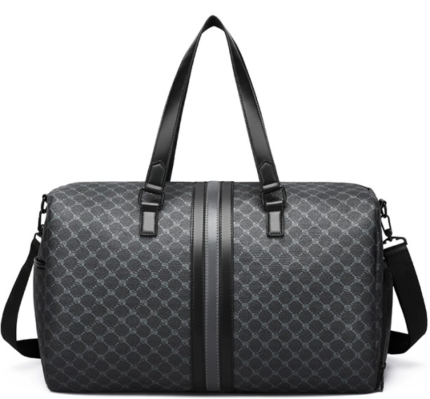 GagaFast Classic Monogram Travel Sports Duffel Bag with Shoe Compartment Gym Duffel Bag 32 l