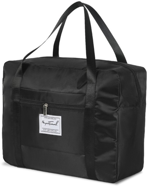 NAYUN TRAVEL Waterproof Foldable Bag Carry On Bag Moving Bags Gym Bag Oxford Cloth Large Capacity Bags Duffle Bag Heavy Duty Storage Bags-Black-Medium Duffel Without Wheels 70 l