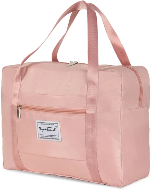 NAYUN TRAVEL Waterproof Foldable Bag Carry On Bag Moving Bags Gym Bag Oxford Cloth Large Capacity Bags Duffle Bag Heavy Duty Storage Bags-Pink-Medium Duffel Without Wheels 70 l