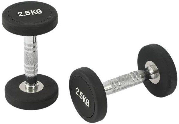 AFRI101 Rubber Coated Round Rubber Coated Dumbbells