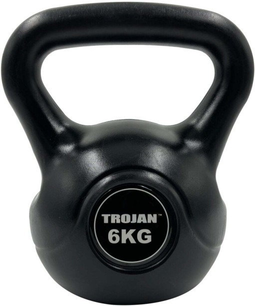 Trojan Cement Black Kettlebell