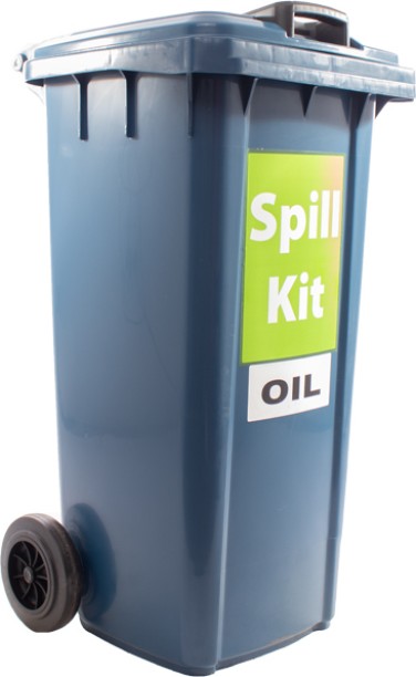 generic Oil Spill Kit 130L Plastic Dustbin