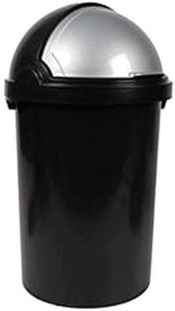 SMTE DH - Flip-Top Dustbin 25L - Black PP (Polypropylene) Dustbin
