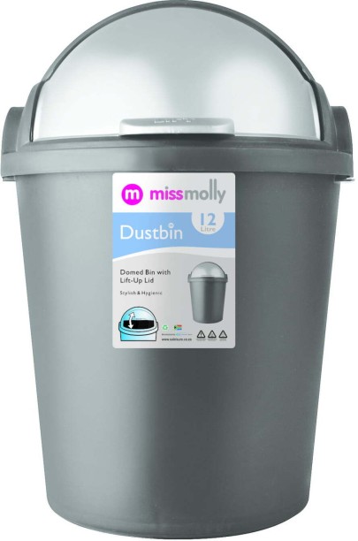 Miss Molly Lift-Top Bin Plastic Dustbin
