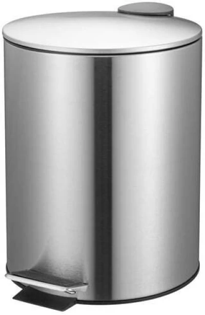 First Dutch Brands 5L Soft Close Pedal Stainless Steel Dustbin