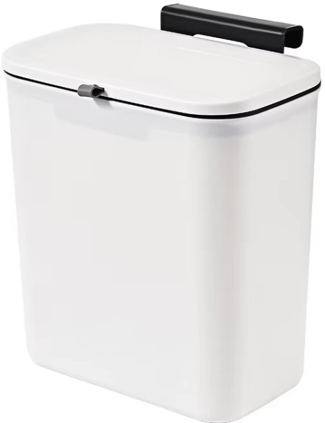 Indoor Kitchen Slim Rectangle Trash Can Plastic Dustbin