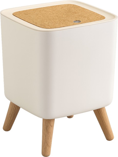 Generic Nordic Style 7L Square Waste Bin with Legs PP (Polypropylene) Dustbin