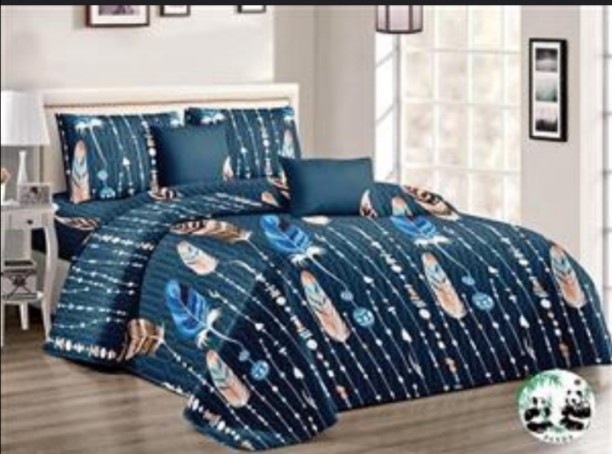 DUVET Condere 1 TC Microfiber Double Floral Flat Bedsheet Adults