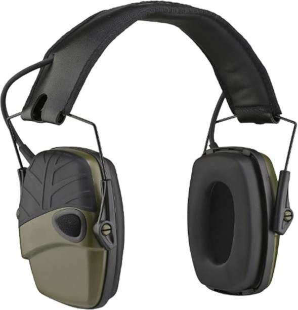 Generic Head Mounted Folding Noise Cancelling Earmuffs for Shooting & Construction Over The Head Foldable Cushion padded Headband Ear Muff