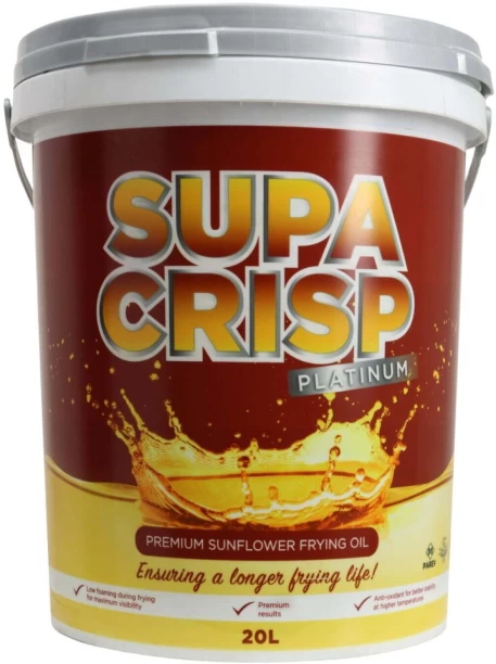 Supa Crisp Platinum Premium Sunflower Oil Plastic Bucket