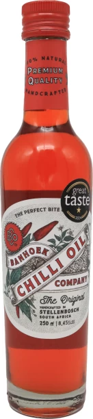 Banhoek Chilli Oil Original Flavour Chilli Oil Glass Bottle