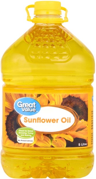 Great Value No Preservative Sunflower Oil Plastic Bottle