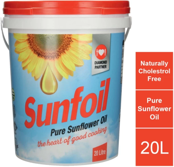 Sunfoil Pure Sunflower Oil Plastic Bucket
