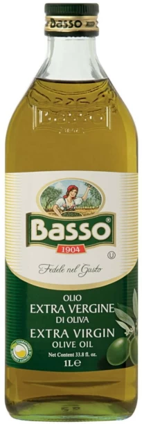 Basso Extra Virgin Olive Oil Glass Bottle