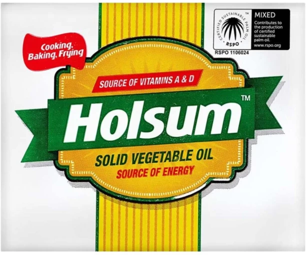 Holsum Solid Vegetable Oil Carton
