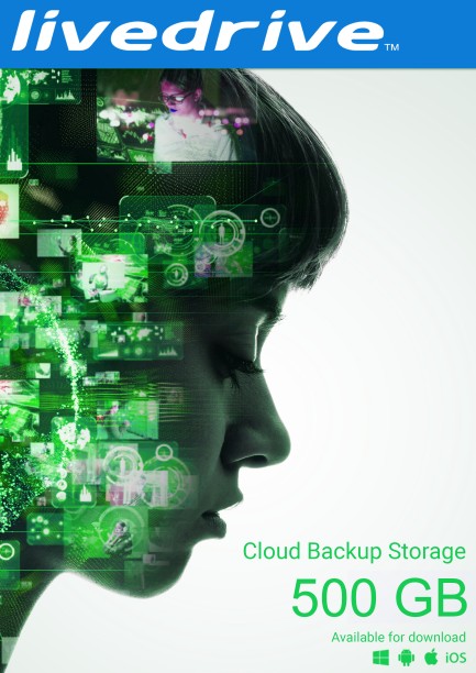 Livedrive Cloud Backup Storage 500 GB 3 Devices