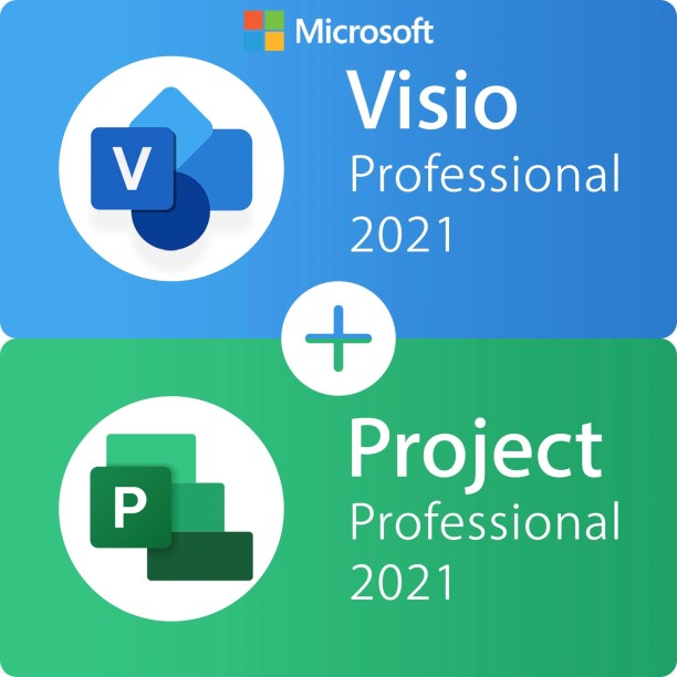 Microsoft Project 2021 Professional + Visio 2021 Professional Bundle