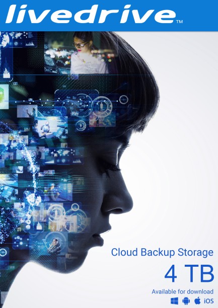 Livedrive Cloud Backup Storage 4 TB 20 Devices