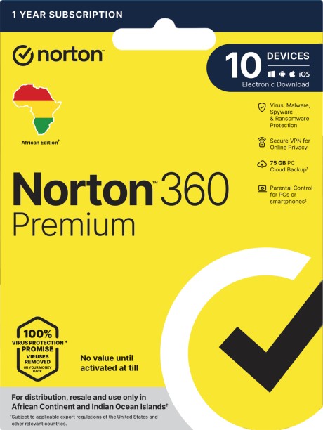 Norton 360 Premium ND 75GB 1user 10 Device 1 Year