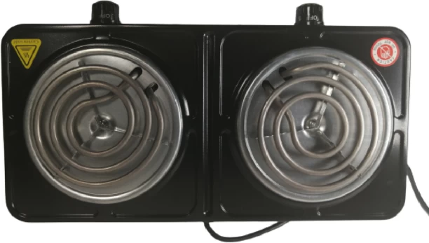 Condere Electric Double hot plate (2000w) Black Electric Coil Stove