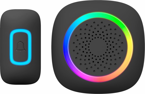 SecurityVue RGB Black Wireless Door Chime