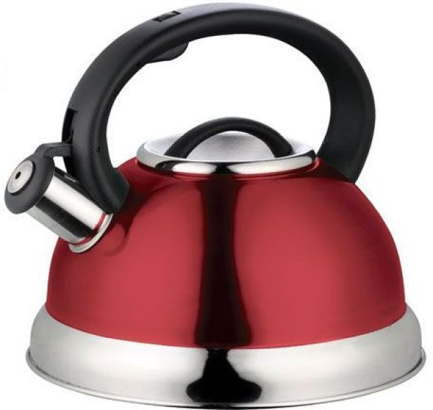 Condere kettle Red Stainless Steel Whistling Kettle 3 L Electric Kettle