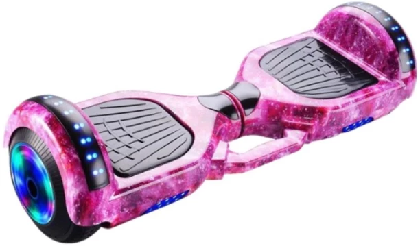 Generic 6.5 Inch Smart Auto Balance Hoverboard With Bluetooth Speaker - Army Pink Skateboards
