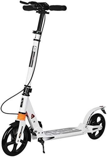 Generic City Rider Scooter with Disk Brakes - White - 10 years Scooter Ride On