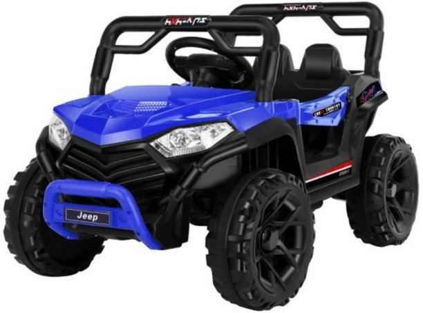 Ride On Dessert Safari Double Drive Electric Car - Including Pack of 4 Fluorescent Light Stickers Jeep Ride On