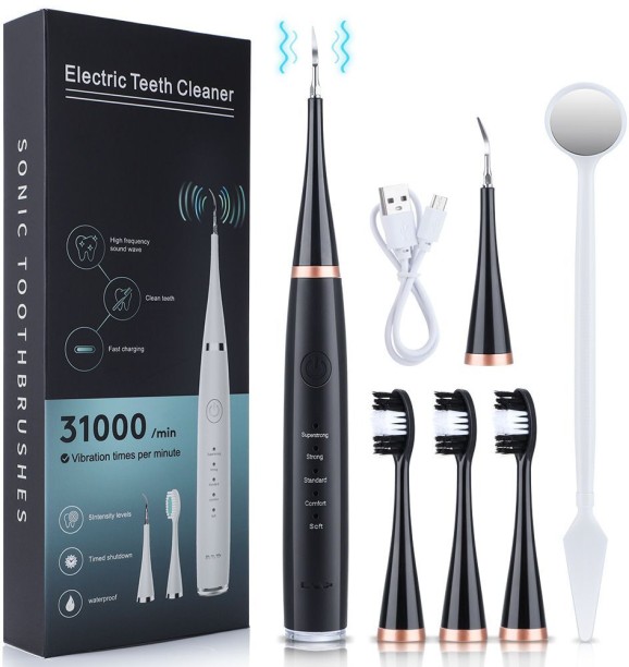 Ultrasonic Electric Teeth Cleaner And Dental Calculus Remover Kit Electric Toothbrush