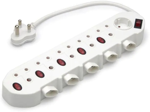 WOODLY 11 Way Multi-Plug, 5 x 3Pin, 5 x 2Pin, 1 x Schuko Power Plug