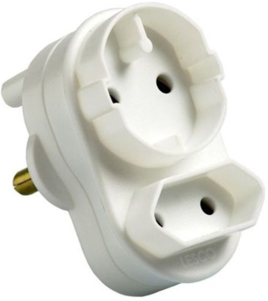WOODLY Twin Plug Adapter 1 piece Three Pin Plug