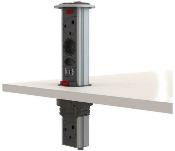 Powerlogic MK1.1AC Pull up Multiplug 15 A M Socket