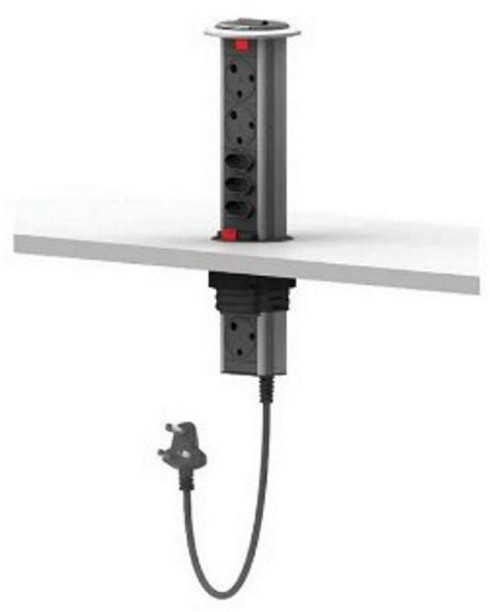 Powerlogic MK1 Pull up Multiplug 15 A M Socket