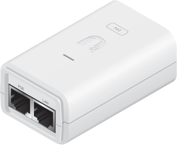 Ubiquiti UPOE-24G7W 24V 7W Gigabit PoE Adapter Power Plug