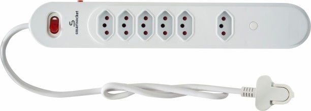 Smartsocket 6 Way Slimline Power Board 16 A D Socket