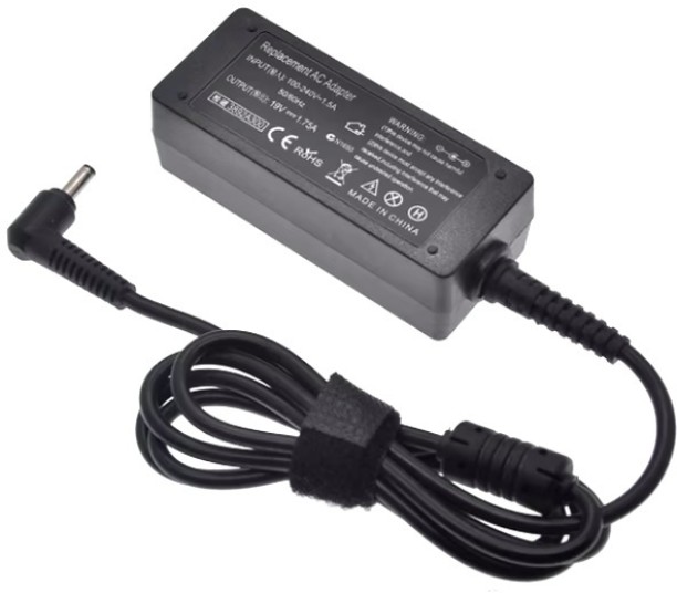 ML Replacement Laptop Charger For Asus - 19V 1.75A (4.0 x 1.35mm) 33W Three Pin Plug